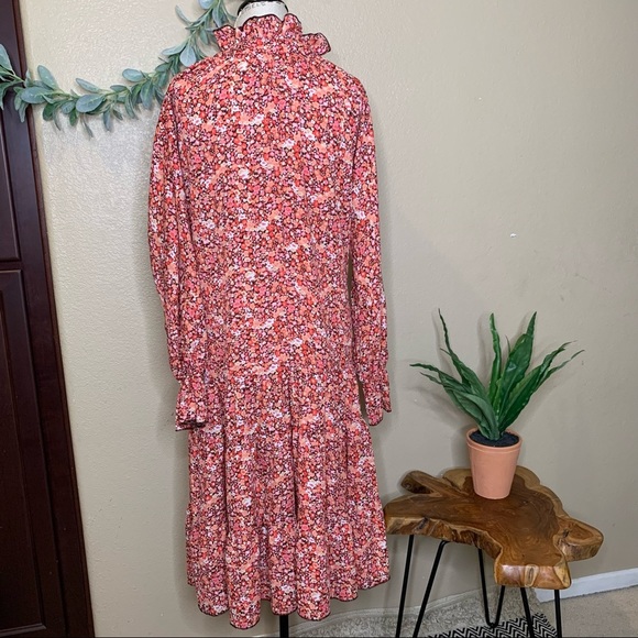 Anthropologie ~ O.P.T Floral Poppy Boho Prairie Ruffle Dress (NWOT) - Picture 8 of 8